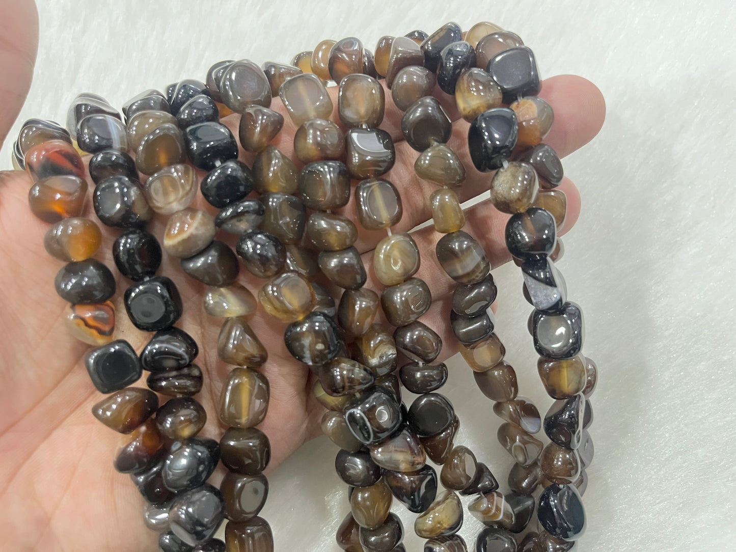 Madagascar Agates (9x13 mm) (37 Beads approx)