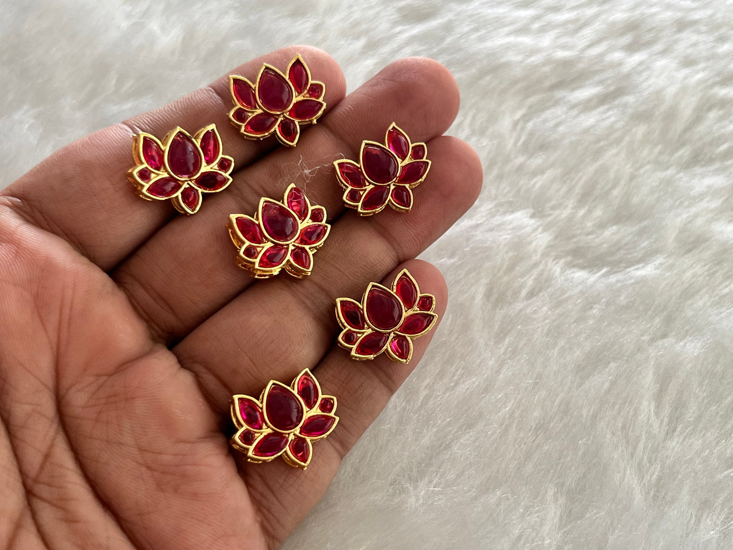 Meenakari Kundan (AGMK121)(20 mm)(6 Pcs)