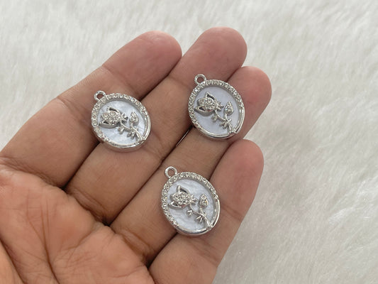Luxury Charms (AGWS383) (5 Pcs)(29 mm)