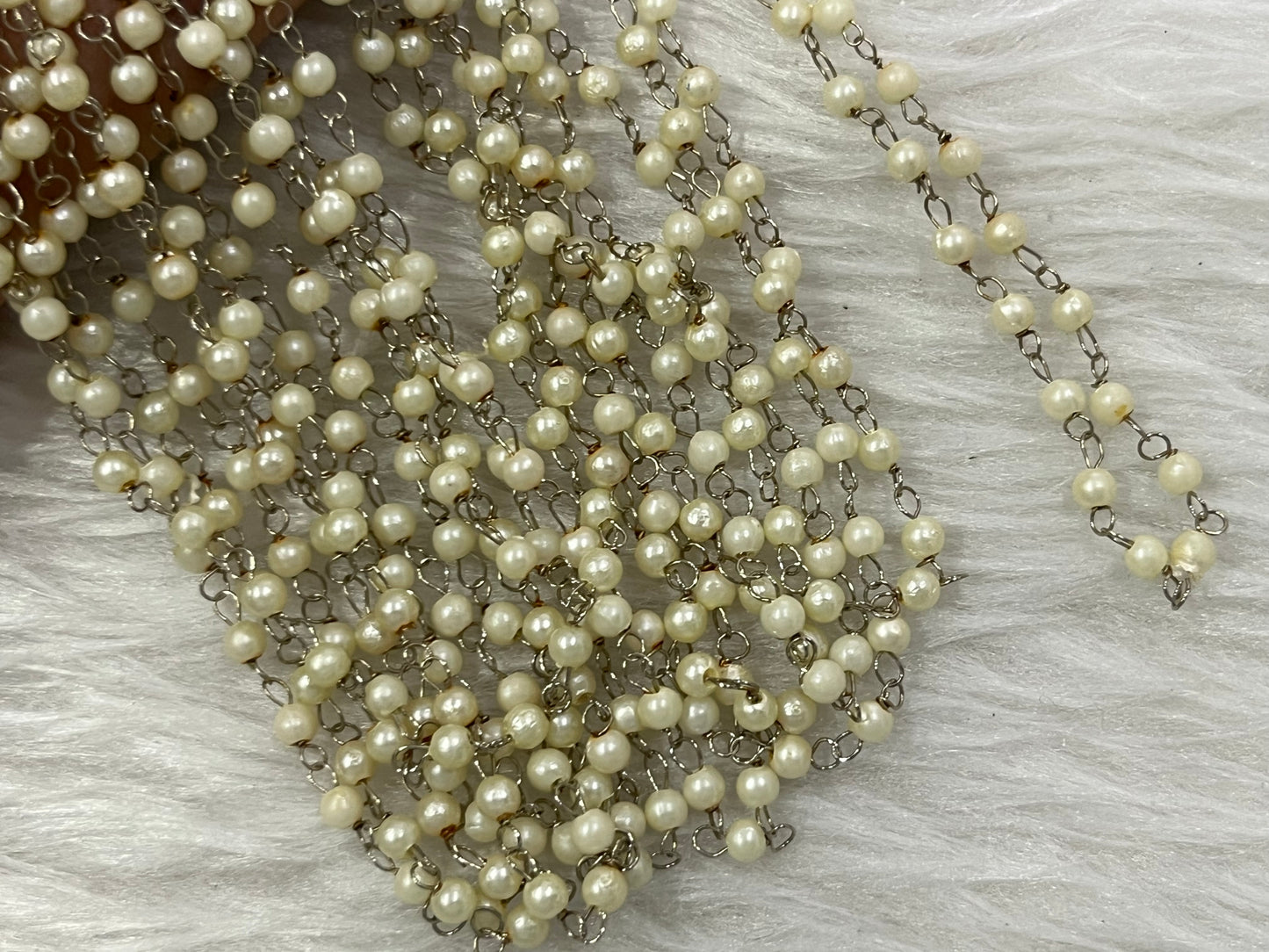 Regular Pearl Link Chains (5 Mtr Bunch)(3 mm)