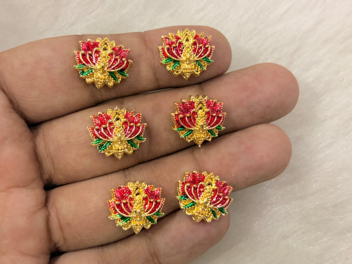 Meenakari Kundan (AGMK144)(15 mm)(12 Pcs)
