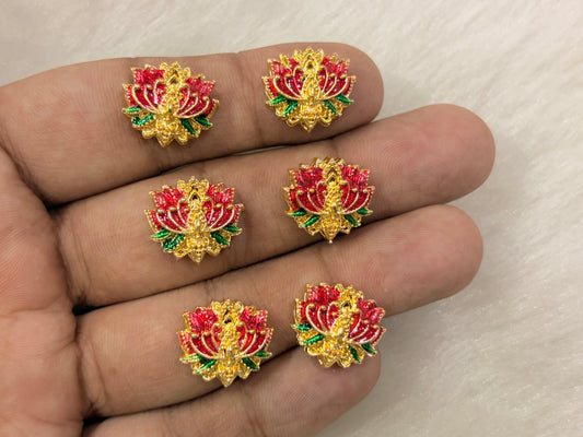 Meenakari Kundan (AGMK144)(15 mm)(12 Pcs)