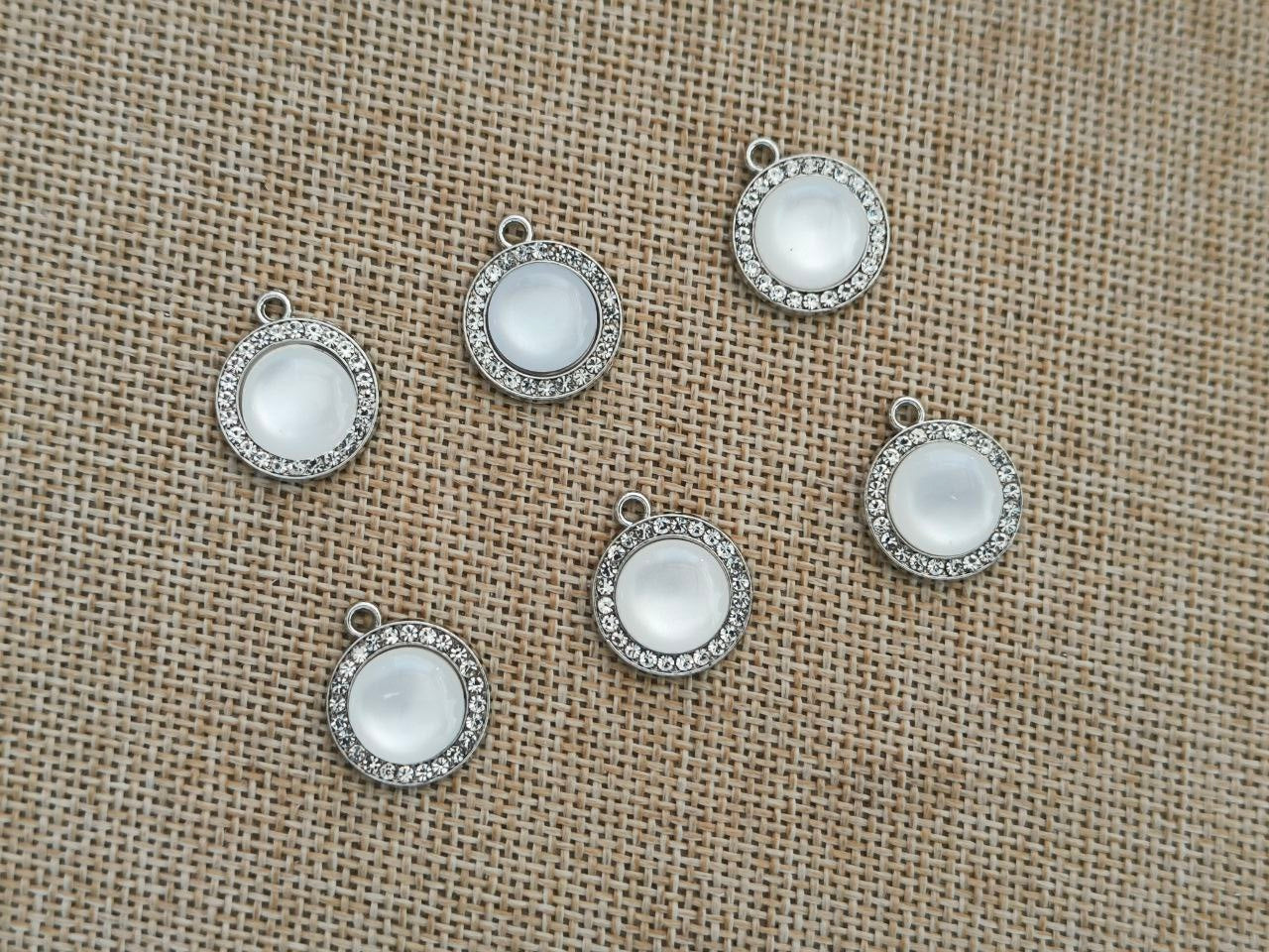 Luxury Charms (AGWS163) (15 mm) (5 Pcs)