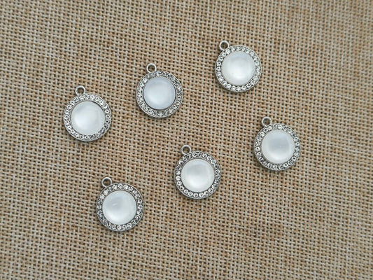 Luxury Charms (AGWS163) (15 mm) (5 Pcs)