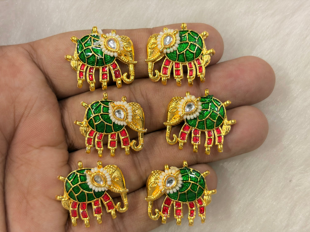 Meenakari Kundan (AGMK147)(25 mm)(12 Pcs)