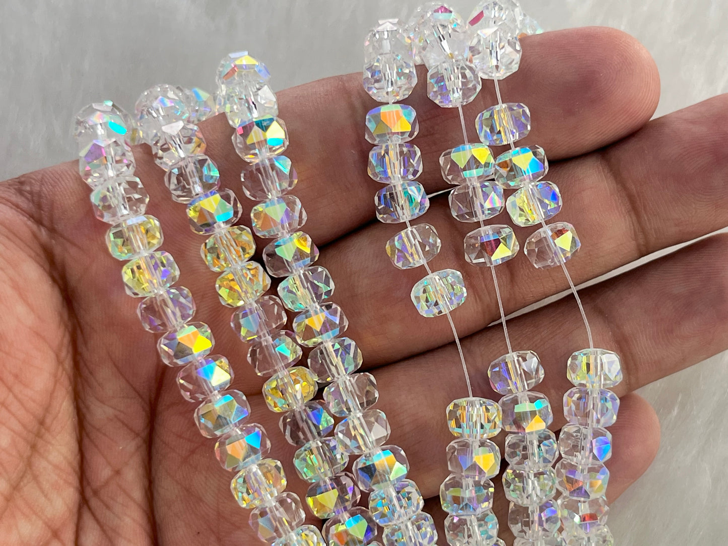 Fancy Beads (Tyre) (80 Pcs) (8 mm)