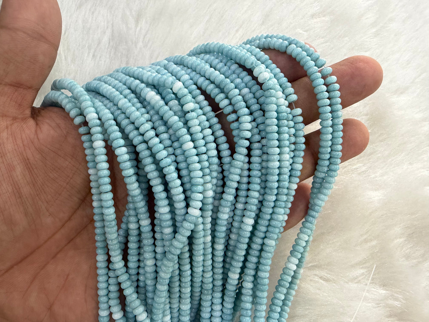 Flat Glass Beads (Imported)