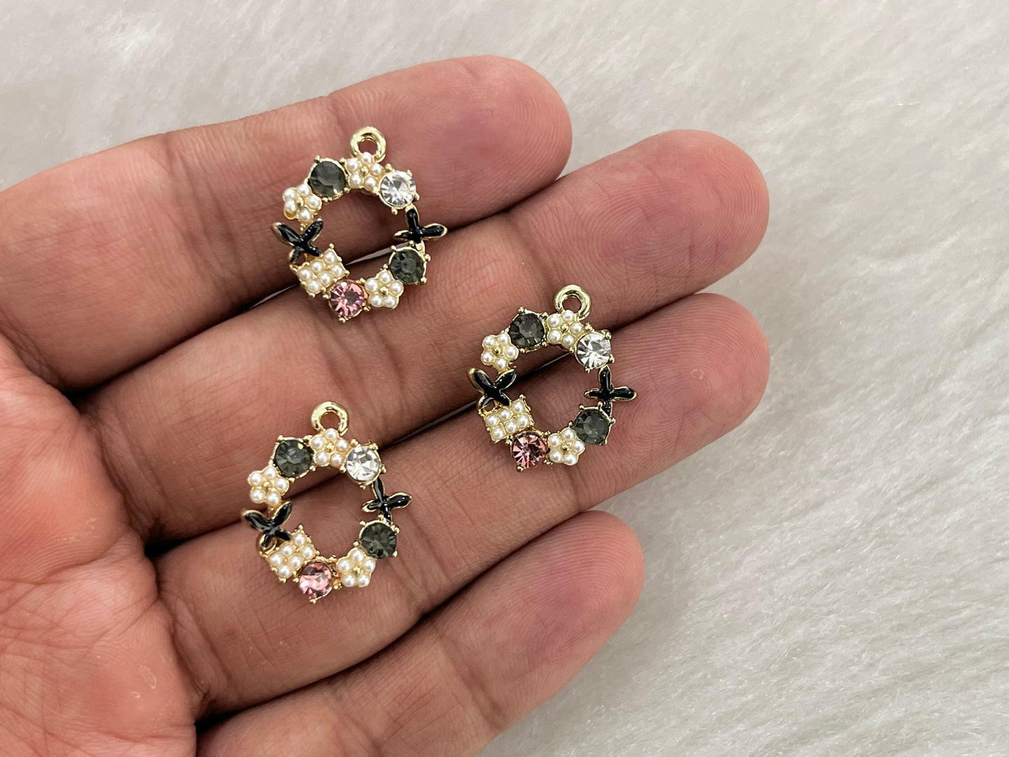 Luxury Charms (AGWS279) (5 Pcs) (17 mm)