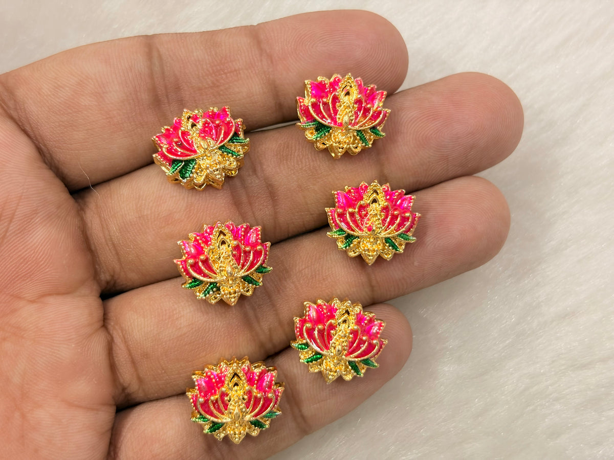 Meenakari Kundan (AGMK144)(15 mm)(12 Pcs)