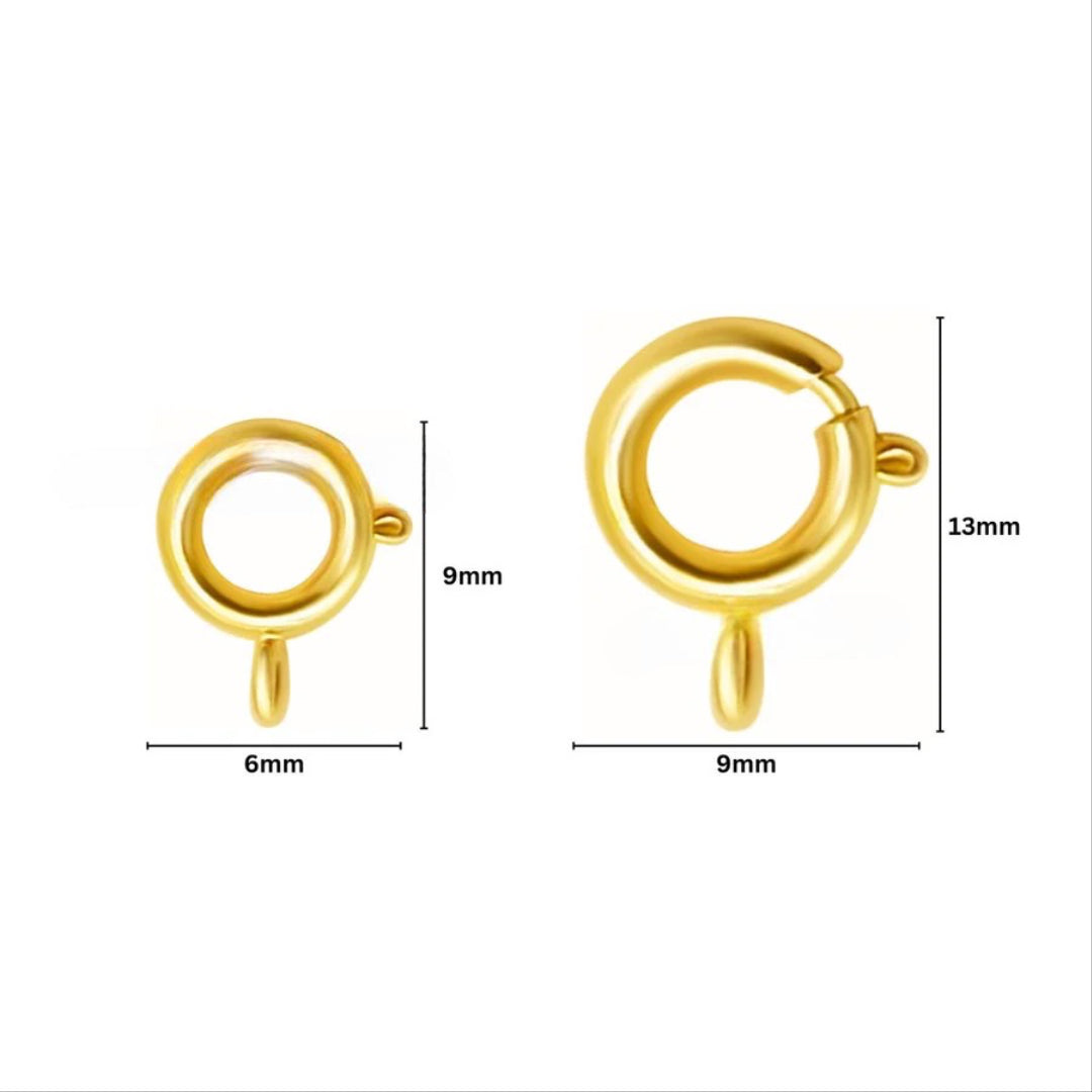 Anti-Tarnish Round Clasps (10 Pcs)