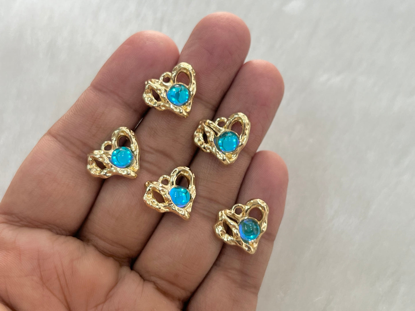 Luxury Charms (AGWS392) (5 Pcs)(15 mm)