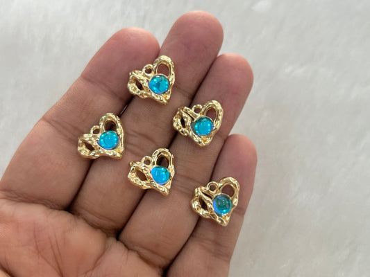 Luxury Charms (AGWS392) (5 Pcs)(15 mm)