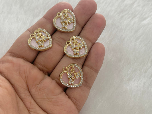 Luxury Charms (AGWS376) (5 Pcs)(22 mm)