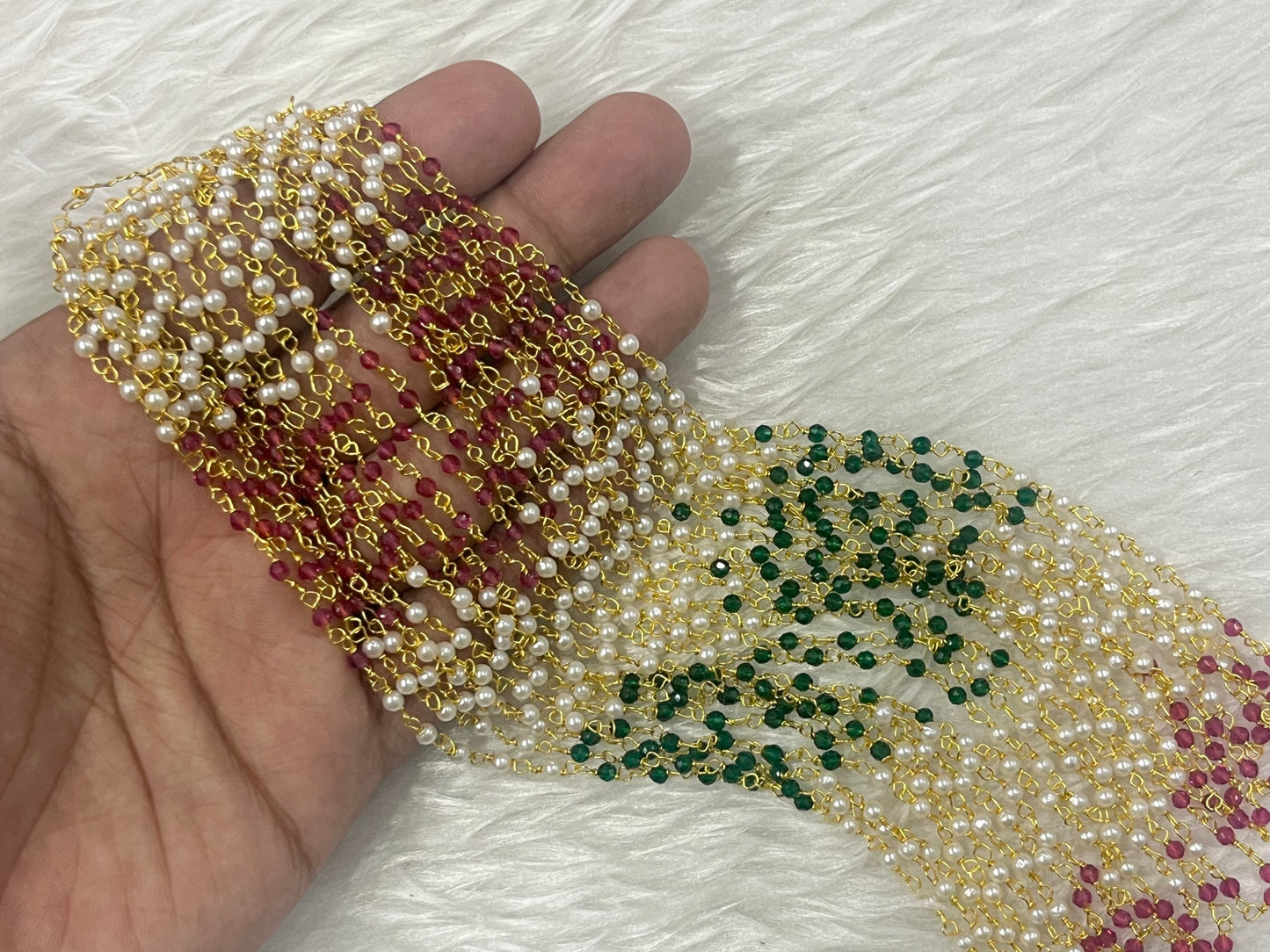 HQ Hydro Pearl Link Chains (5 Mtr bunch) (3 mm)