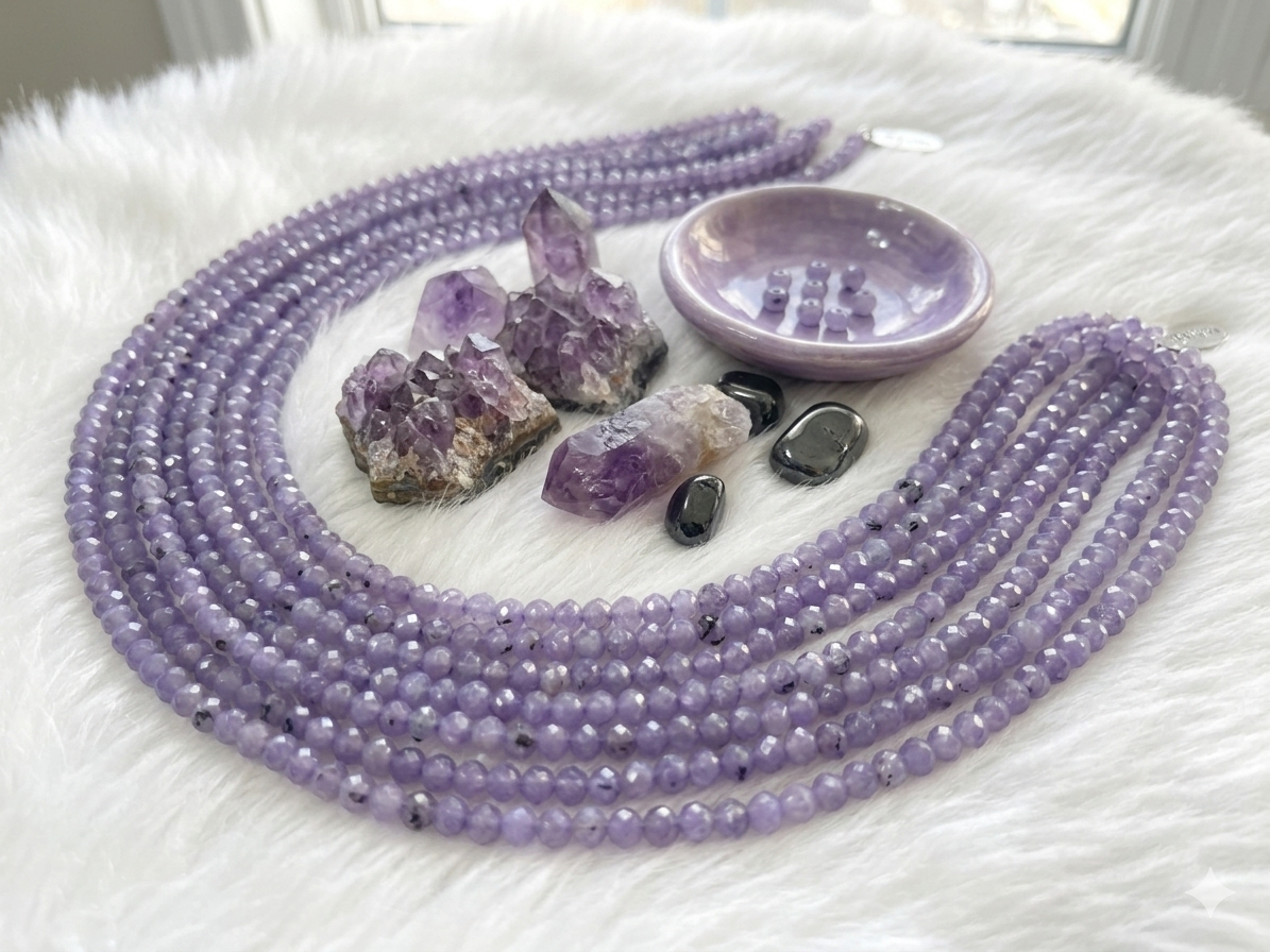 Semi-Precious Crystal Beads (6 mm)