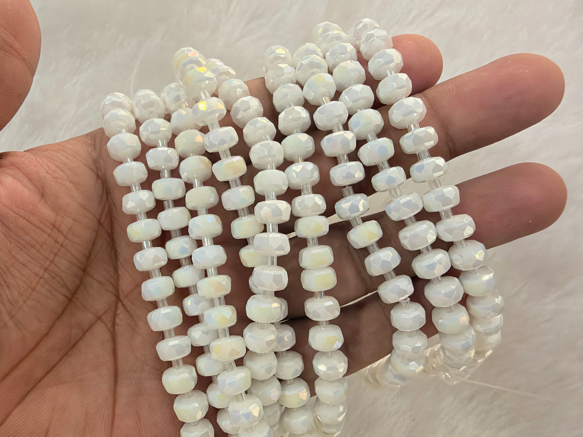 Fancy Crystal Beads (8 mm)(38 Beads)