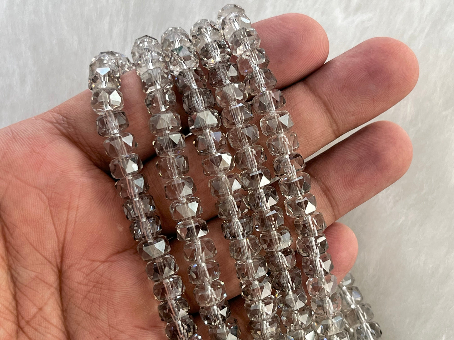 Fancy Beads (Tyre) (80 Pcs) (8 mm)