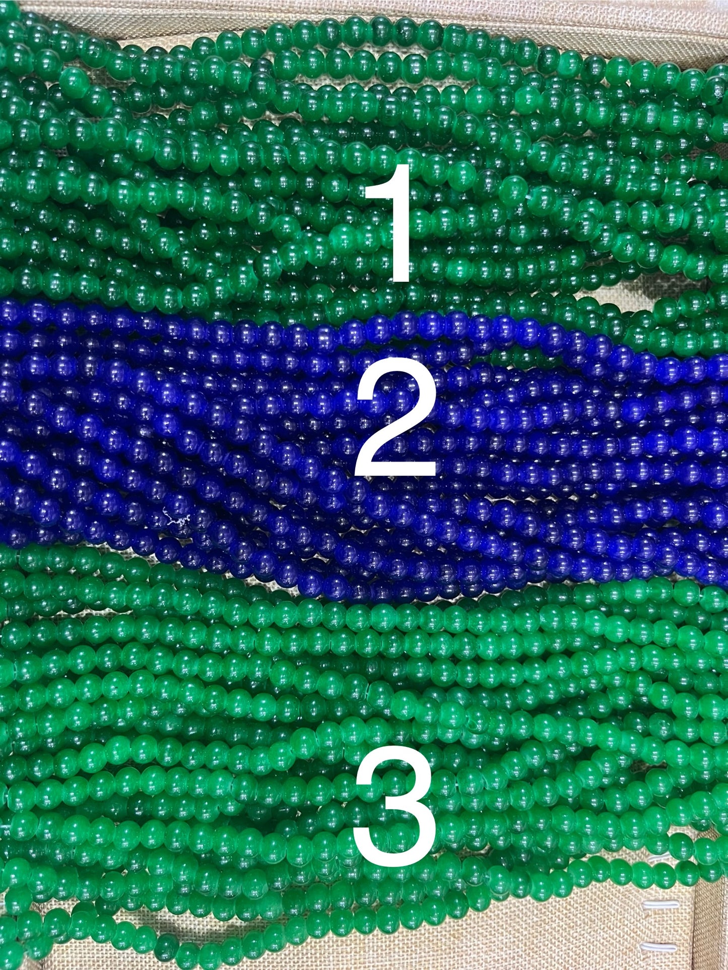 Glass Beads (8 mm) (Traditional Colours)