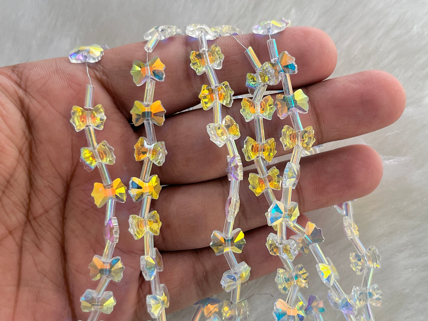 Fancy Beads (Bow) (49 Pcs) (8 mm)