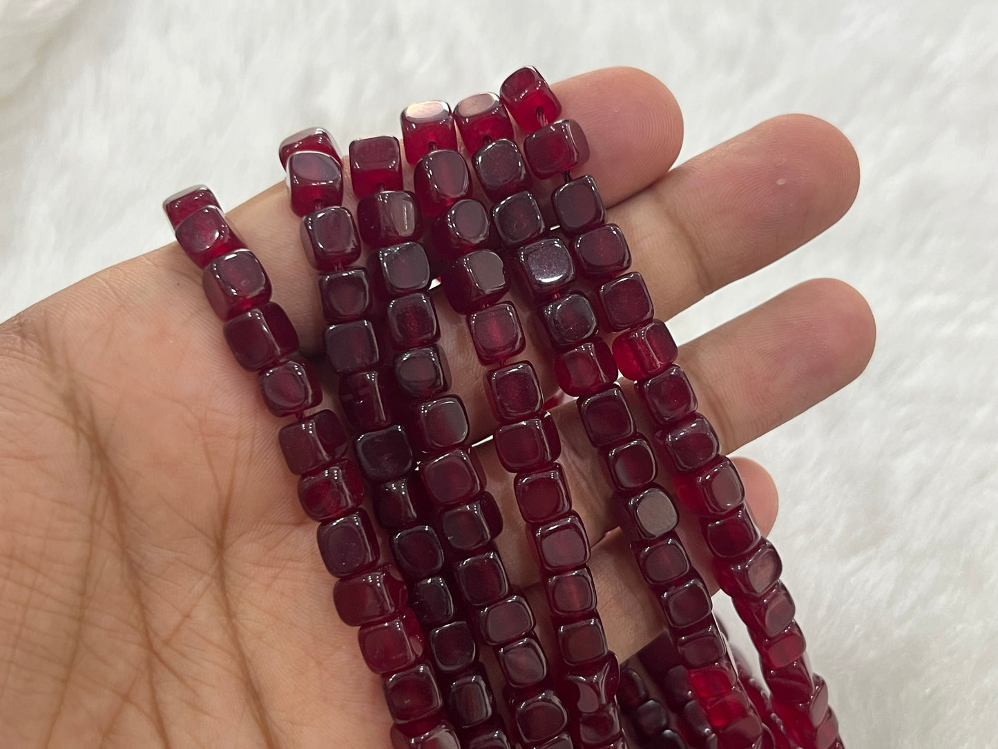 Brazilian Agate Beads (8x8 mm)