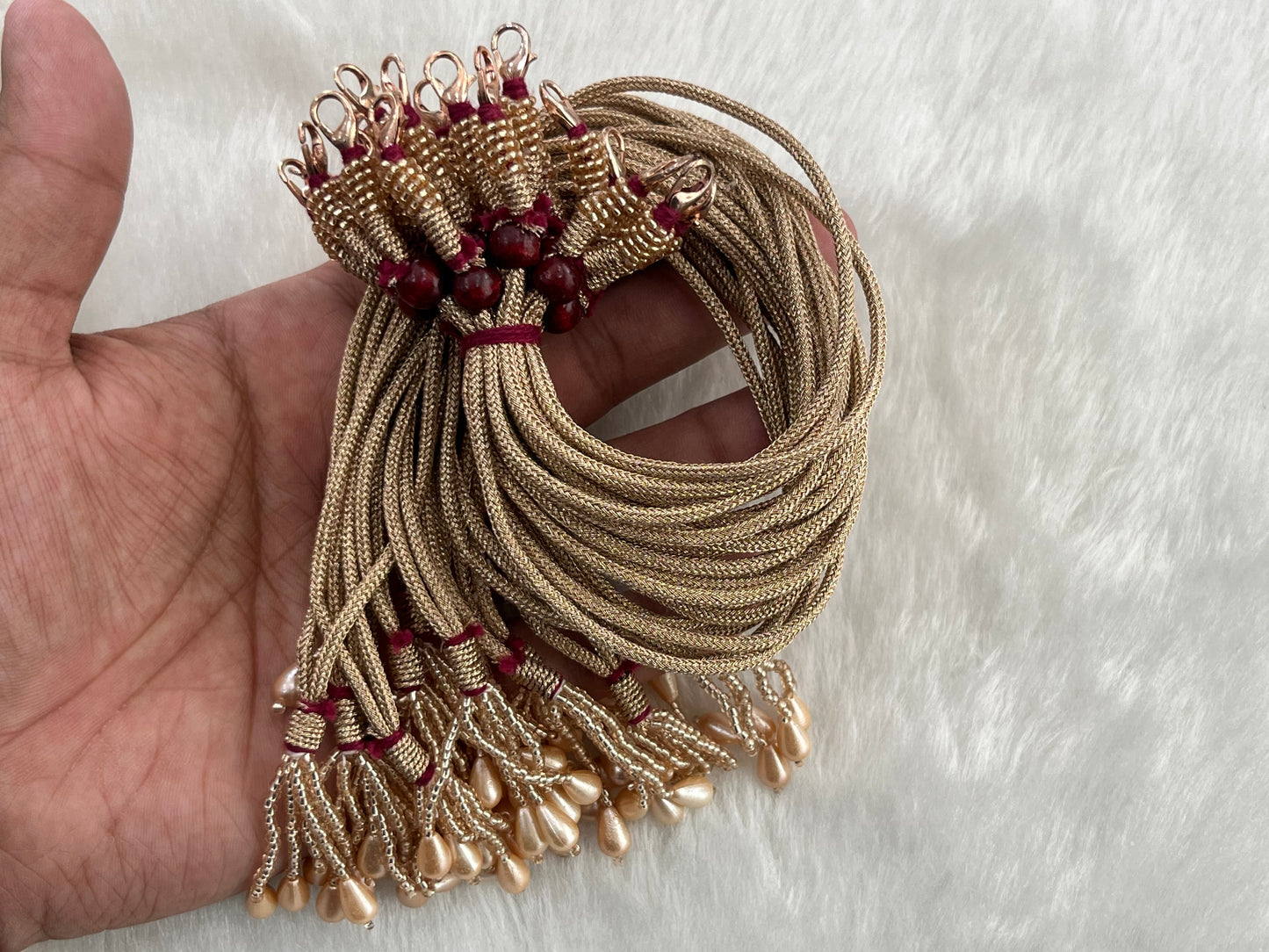 Premium Necklace Dori (Rose Gold) (With Locks)(12 Pcs) (Single Line)