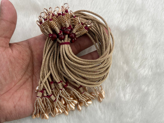 Premium Necklace Dori (Rose Gold) (With Locks)(12 Pcs) (Single Line)
