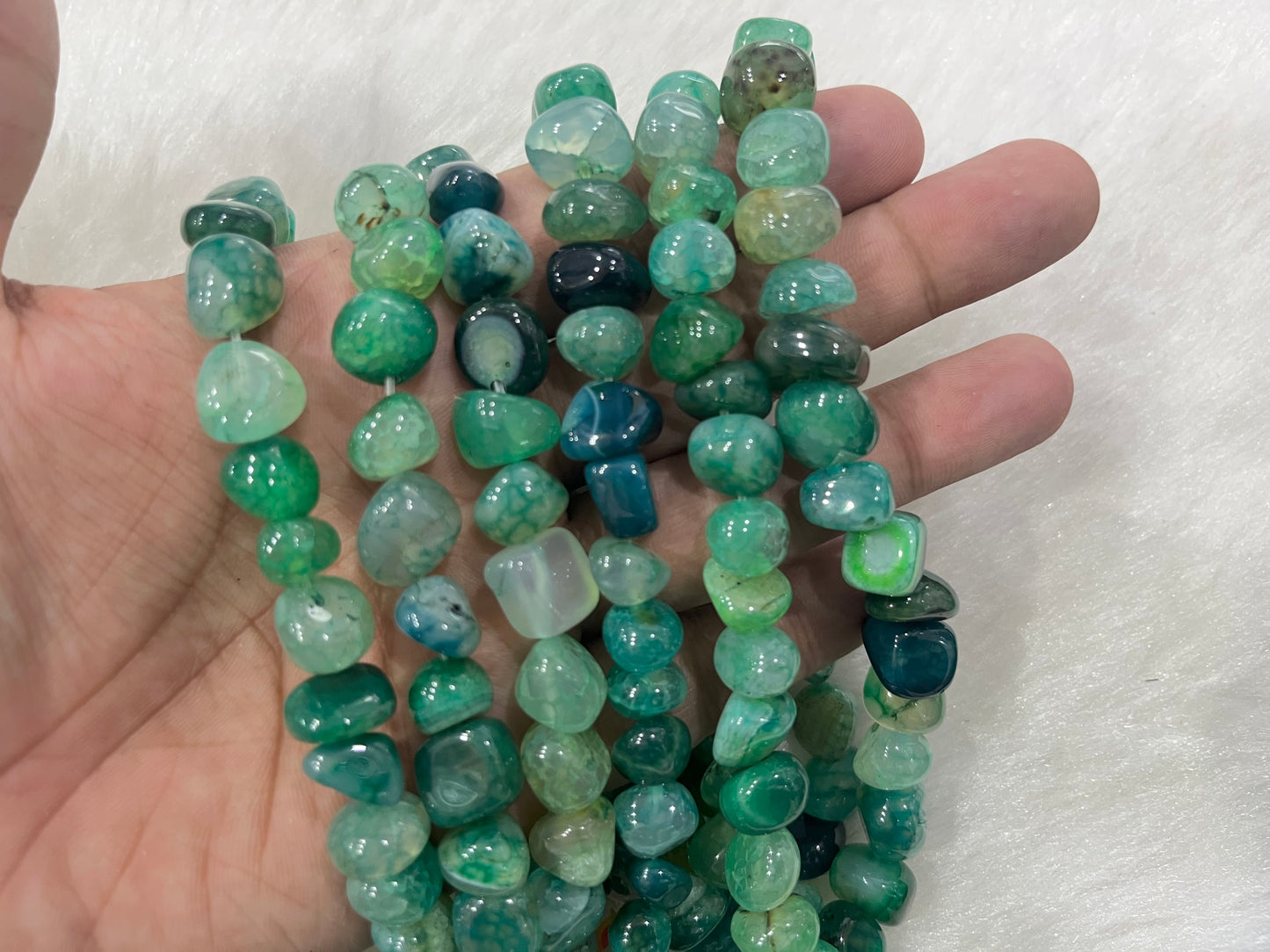 Madagascar Agates (9x13 mm) (37 Beads approx)