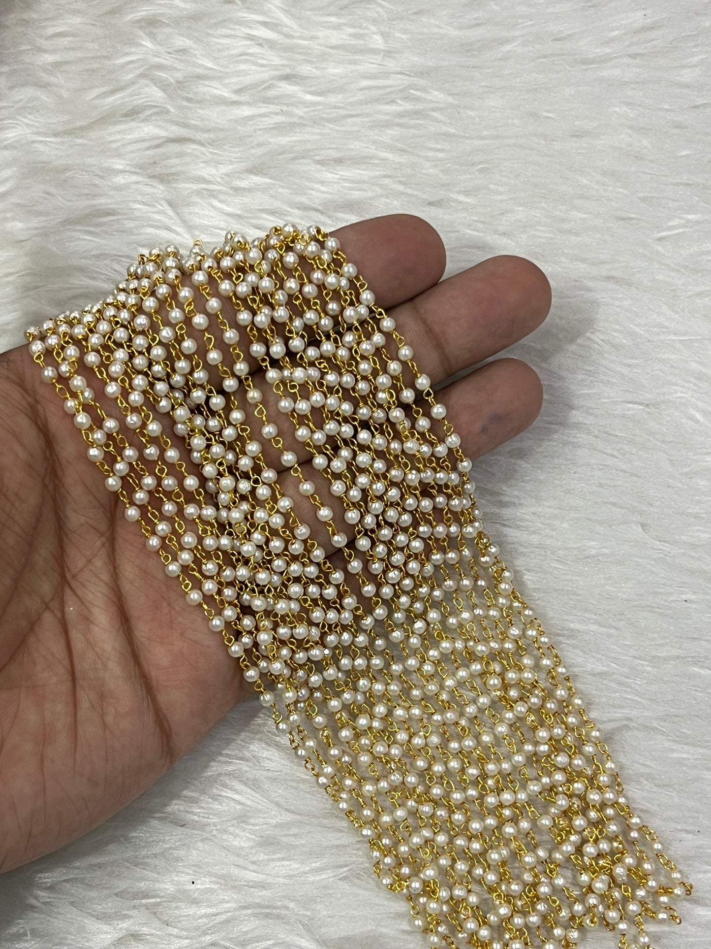 HQ Pearl Link Chains (5 Mtr bunch) (3 mm)