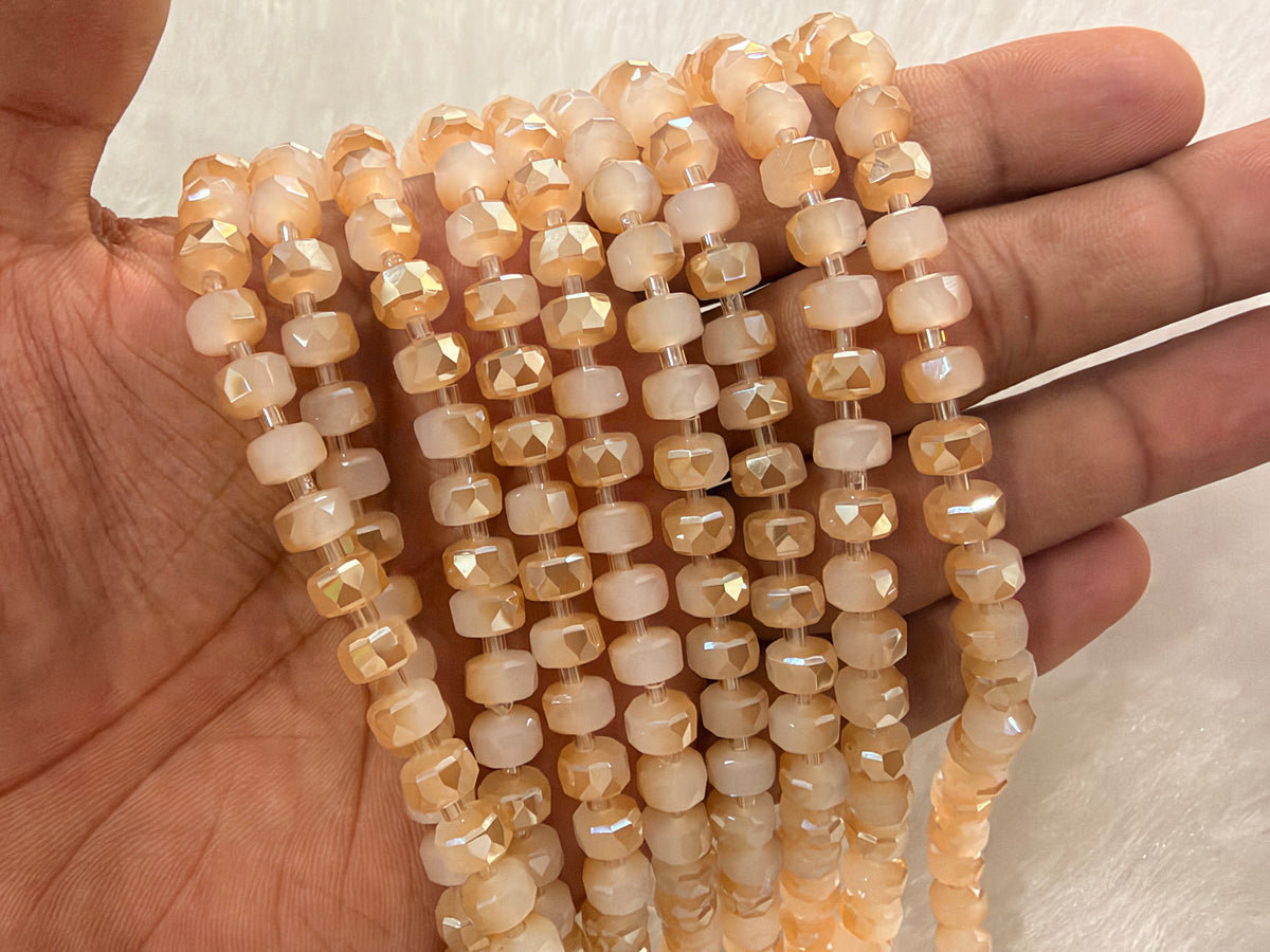 Fancy Crystal Beads (8 mm)(38 Beads)