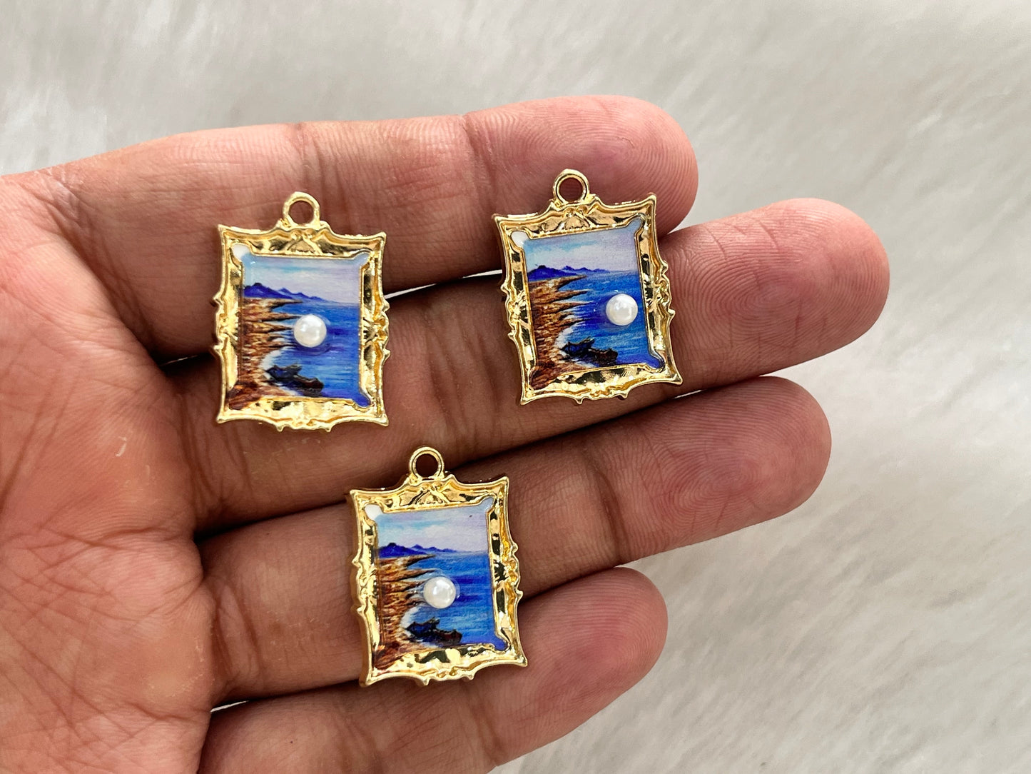 Luxury Charms (AGWS304) (5 Pcs) (30 mm)
