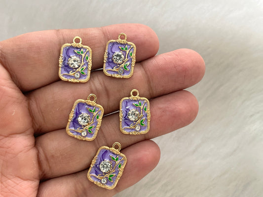 Luxury Charms (AGWS308) (5 Pcs) (20 mm)