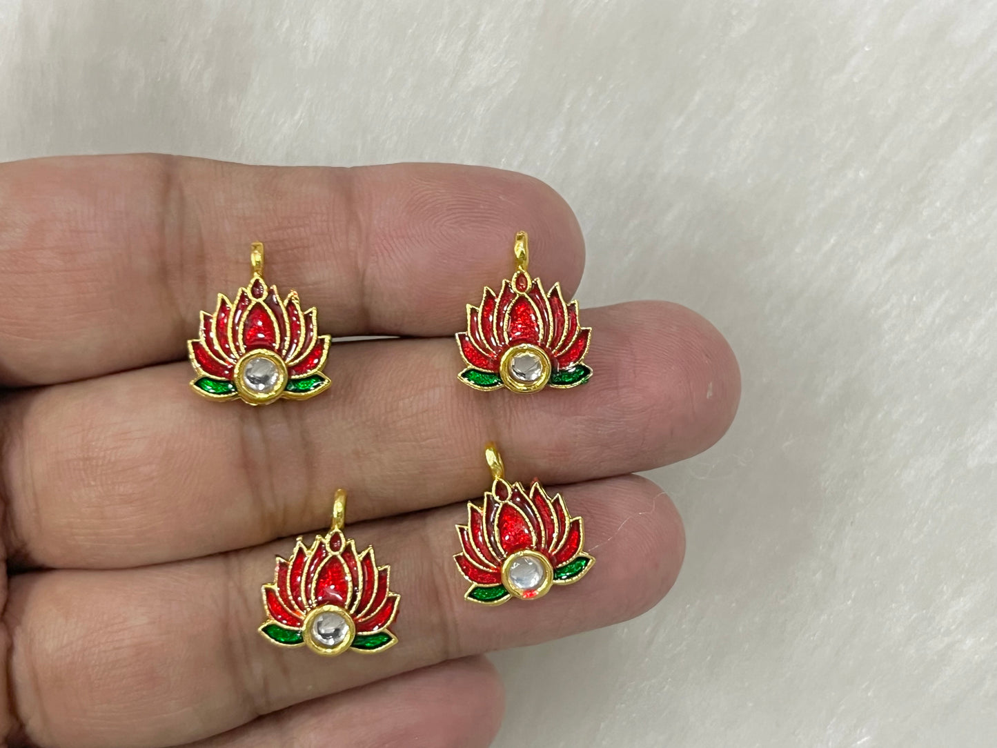 Meenakari Kundan (AGMK138)(13 mm)(12 Pcs)
