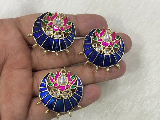 Meenakari Kundan (AGMK129)(33 mm)(6 Pcs)