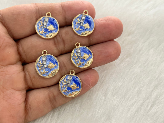 Luxury Charms (AGWS328) (5 Pcs) (20 mm)