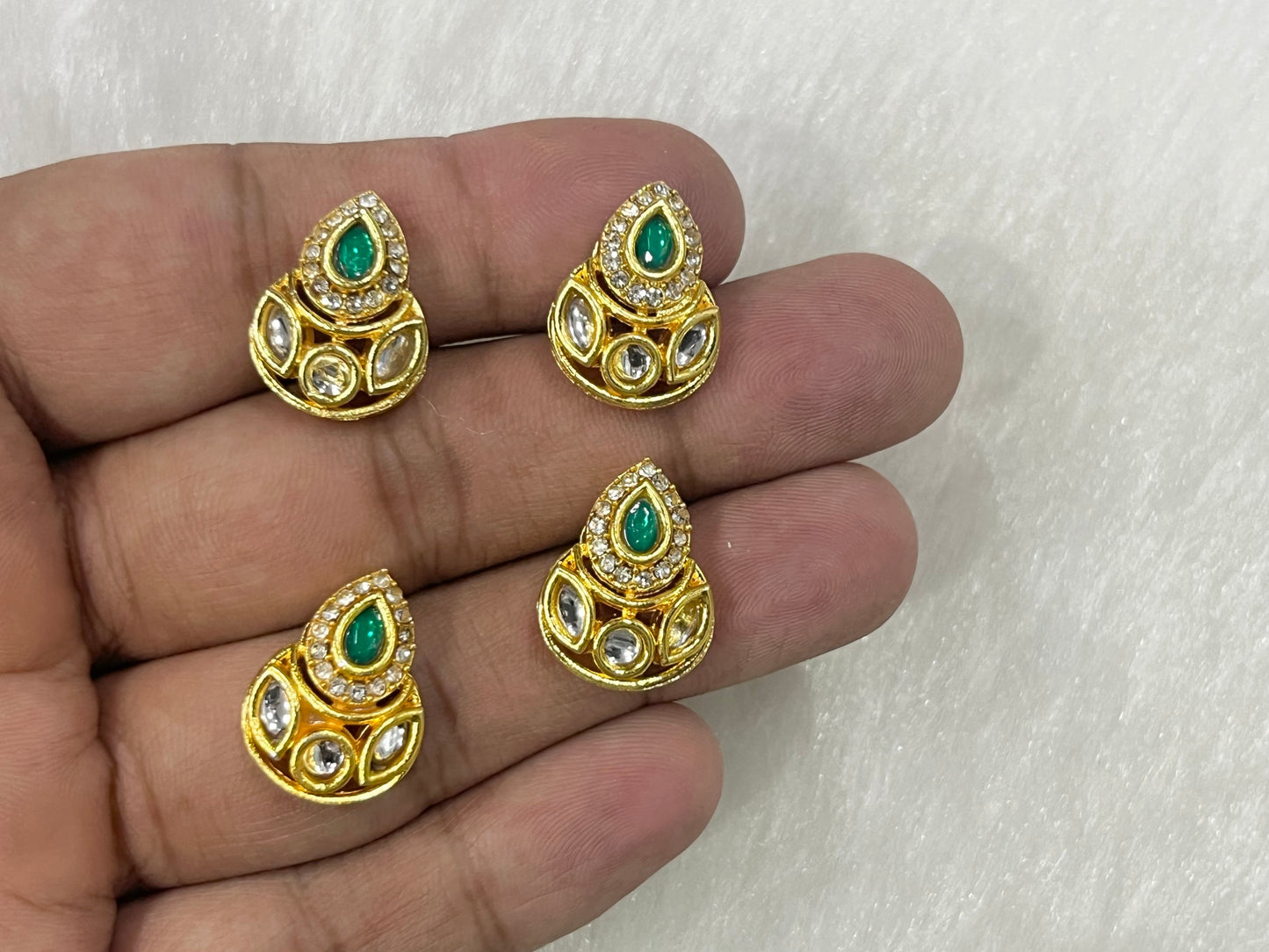 Meenakari Kundan (AGMK133)(10 mm)(12 Pcs)