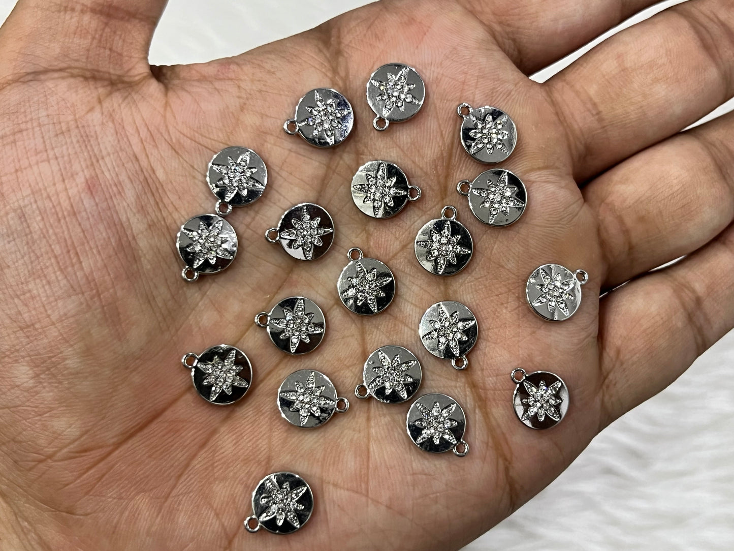 Luxury Charms (AGWS145) 10 mm) (5 Pcs)