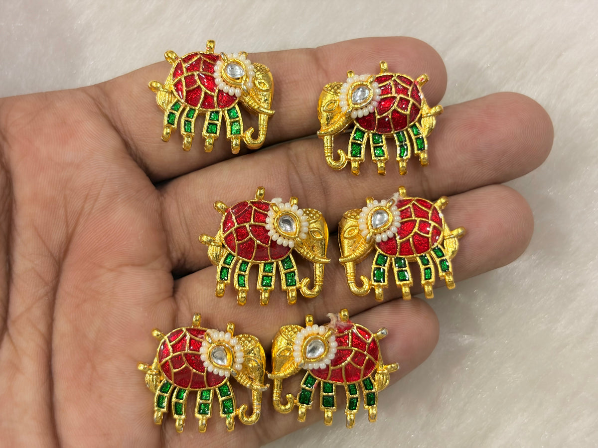 Meenakari Kundan (AGMK147)(25 mm)(12 Pcs)