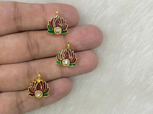 Meenakari Kundan (AGMK138)(13 mm)(12 Pcs)