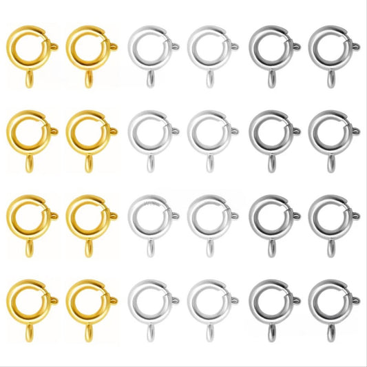 Anti-Tarnish Round Clasps (10 Pcs)