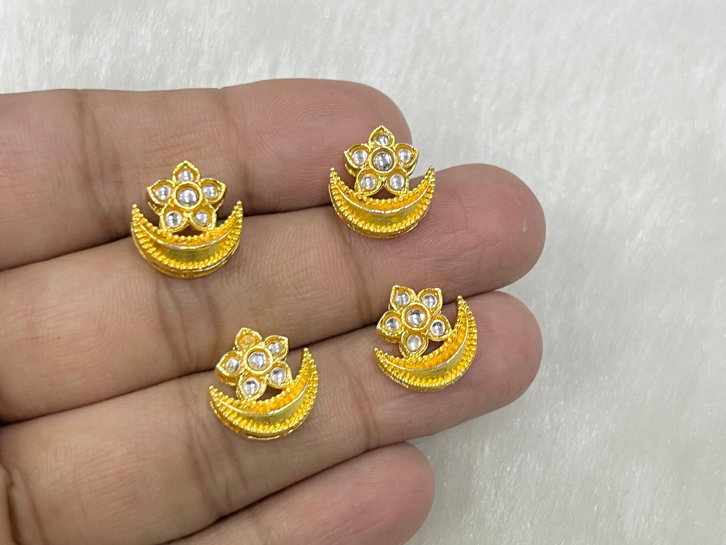 Meenakari Kundan (AGMK140)(13 mm)(12 Pcs)