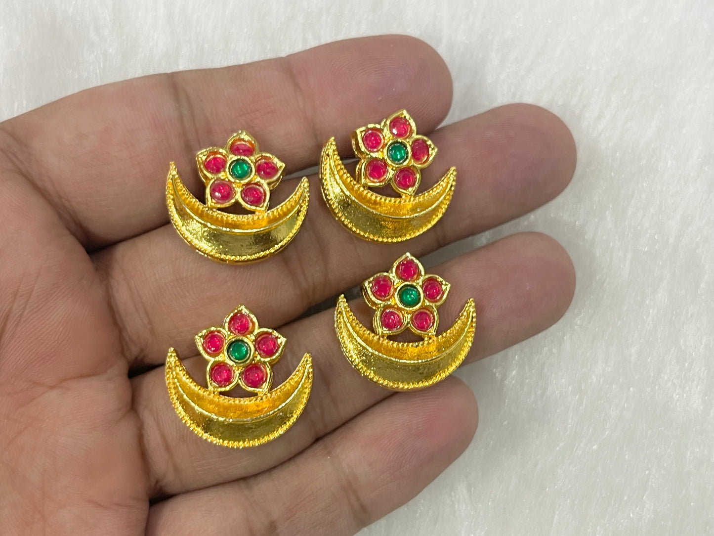 Meenakari Kundan (AGMK135)(27 mm)(12 Pcs)