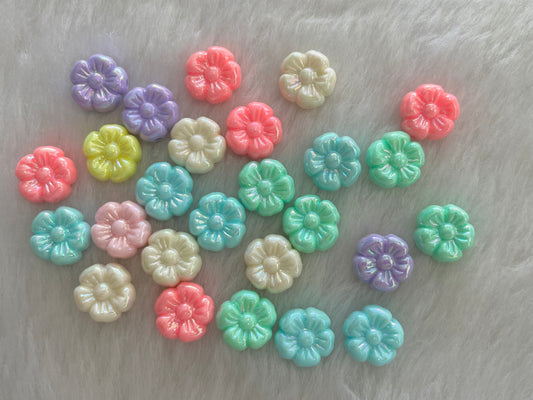 Pastel Flower Beads (50 grams)