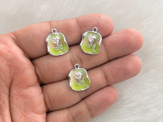 Luxury Charms (AGWS286) (5 Pcs) (17 mm)