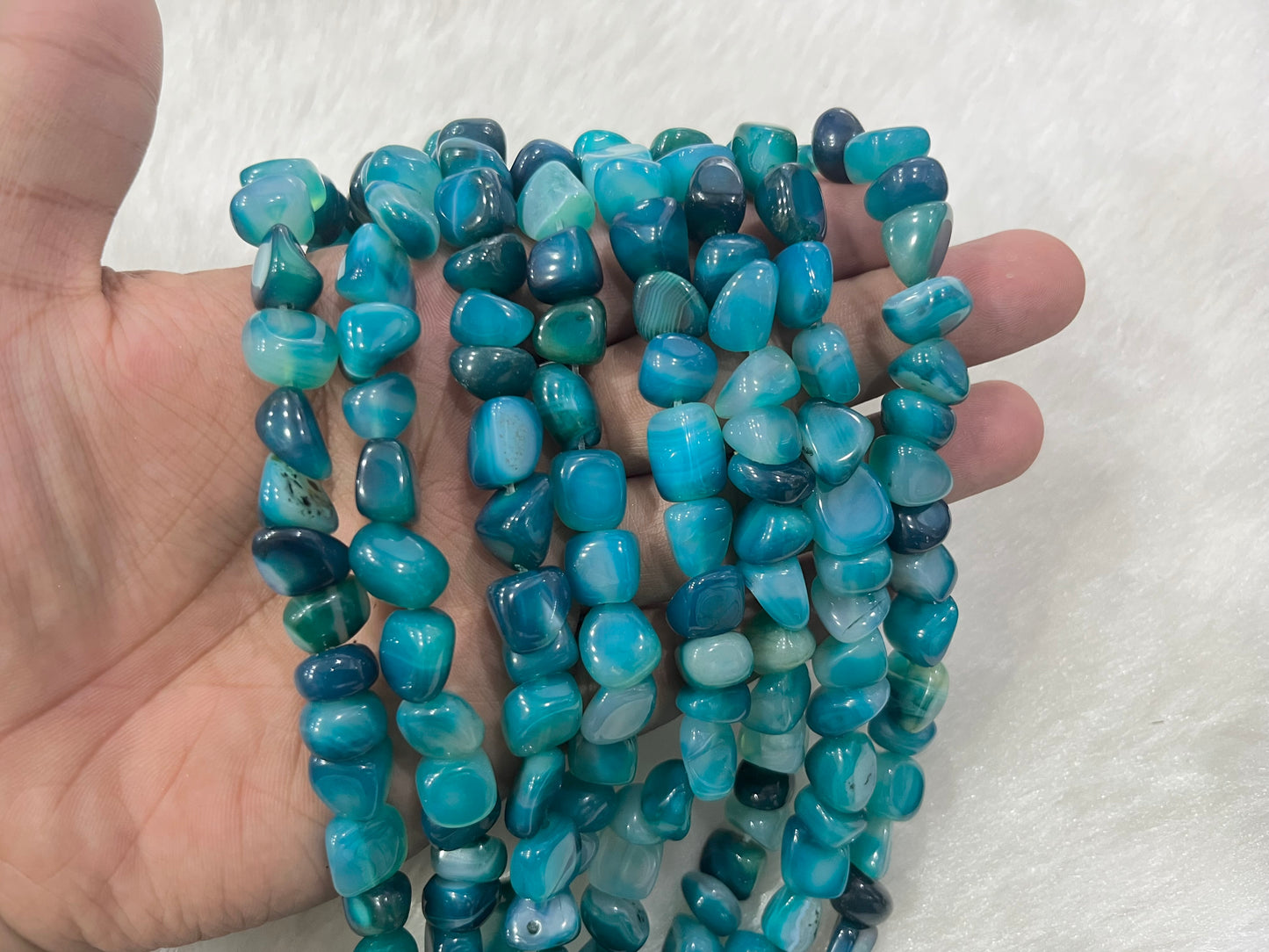 Madagascar Agates (9x13 mm) (37 Beads approx)