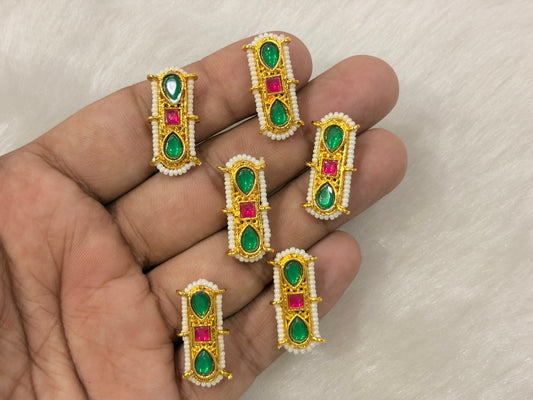 Meenakari Kundan (AGMK145)(28 mm)(12 Pcs)