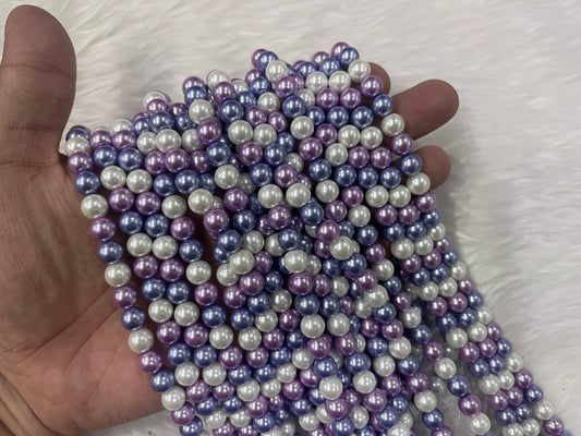 AAA Shell Pearls (8 mm) (Multicolour)