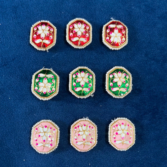 Meenakari Kundan (25 mm) (AGMK41)