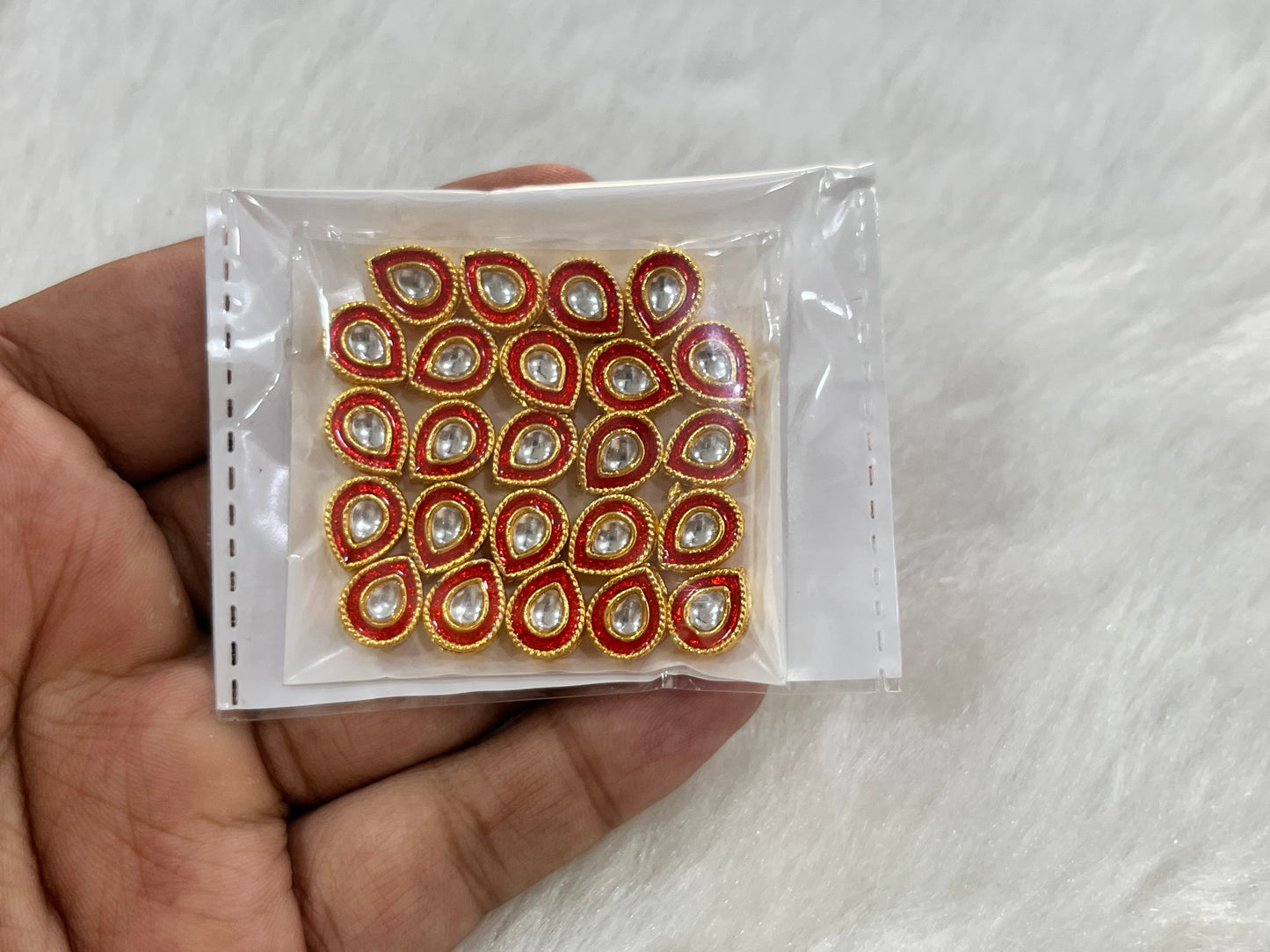 Meenakari Kundan (Koba) (10 mm) (AGMK101)(24 Pcs)
