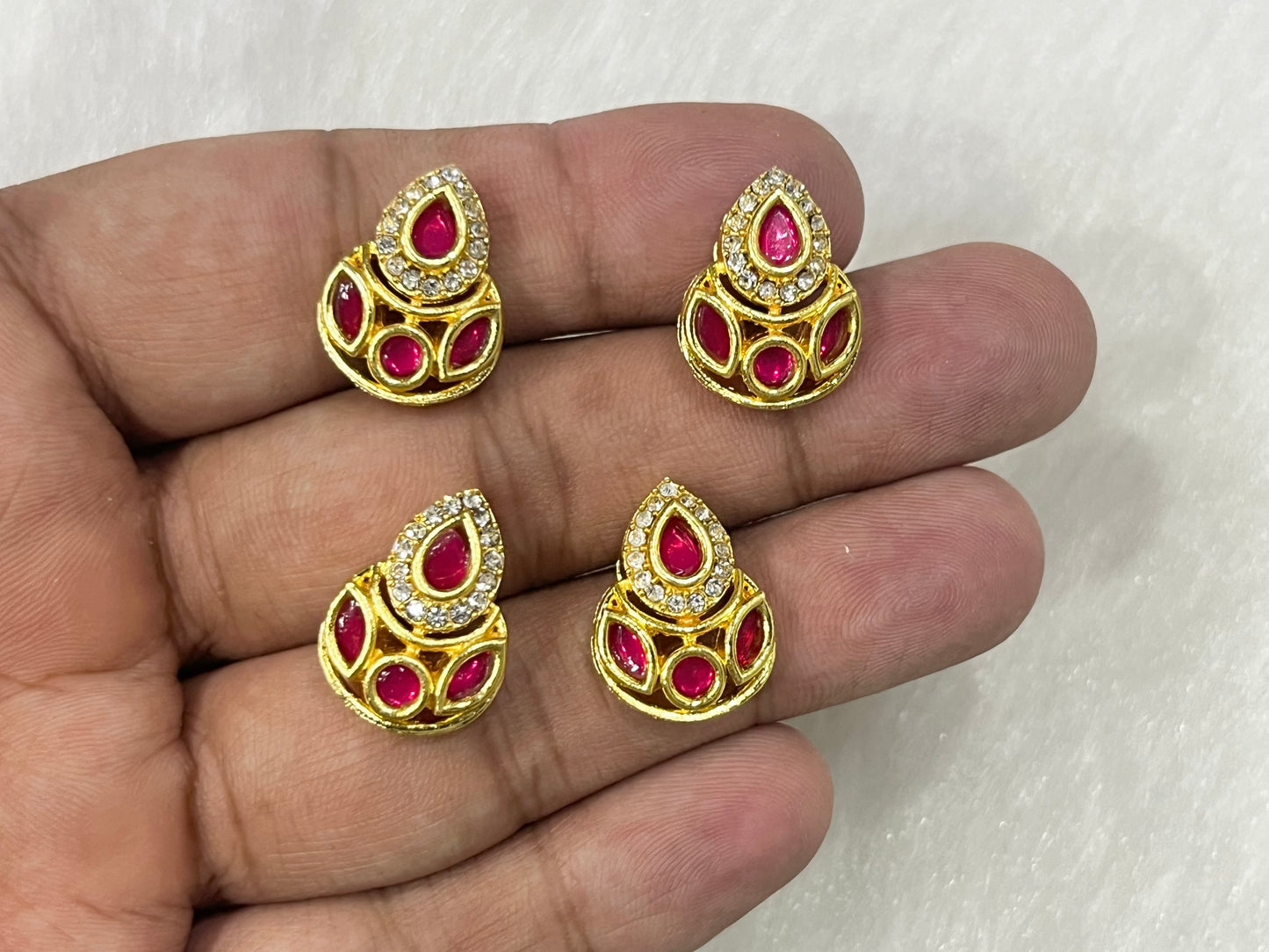 Meenakari Kundan (AGMK133)(10 mm)(12 Pcs)