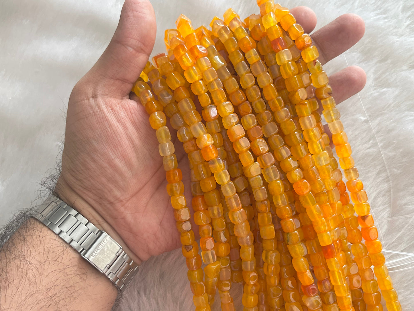 Brazilian Agate Beads (8x8 mm)